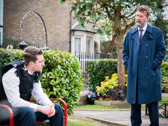 Callum and DCI Arthurs on EastEnders on June 8, 2021