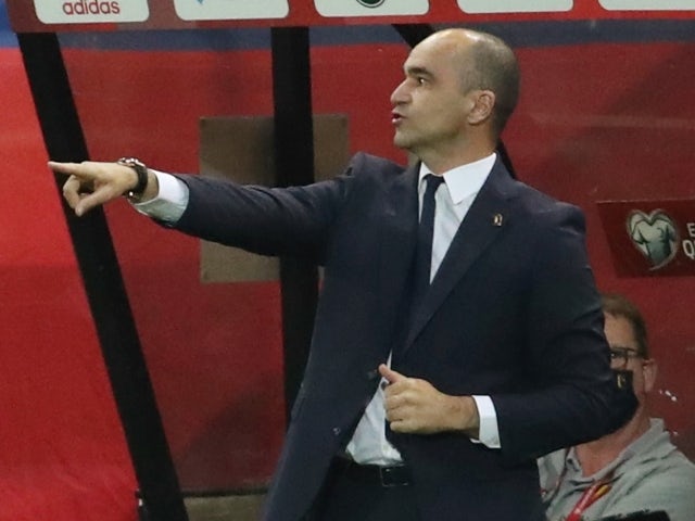 Belgium manager Roberto Martinez on March 30, 2021