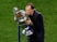 Chelsea manager Thomas Tuchel celebrates with the Champions League trophy on May 29, 2021