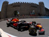 Red Bull's Max Verstappen in action during practice for the Azerbaijan Grand Prix on June 4, 2021