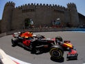 Red Bull's Max Verstappen in action during practice for the Azerbaijan Grand Prix on June 4, 2021