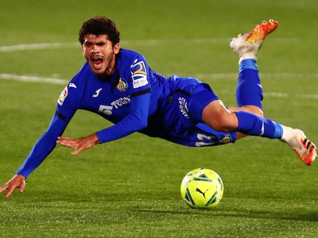 Carles Alena in action for Getafe in March 2021