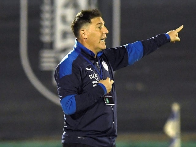 Paraguay manager Eduardo Berizzo during the match on June 3, 2021