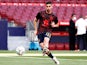 Spain's Ferran Torres during the warm up before the match on June 4, 2021