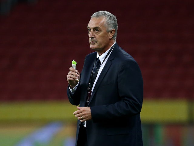 Ecuador coach Gustavo Alfaro during the match on June 5, 2021