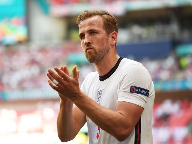 England captain Harry Kane during the Euro 2020 clash with Croatia on June 13, 2021
