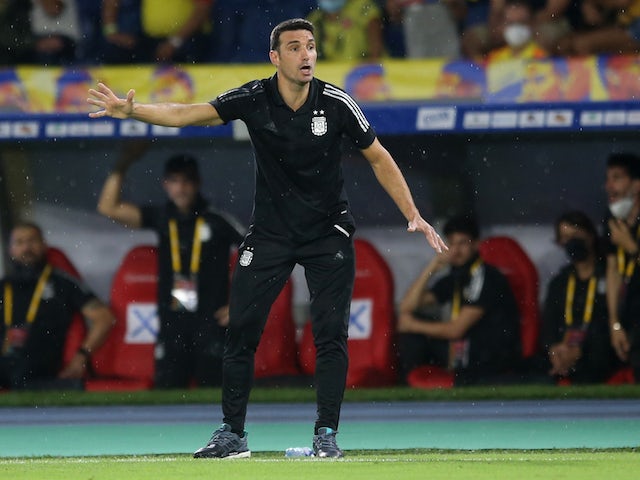 Argentina coach Lionel Scaloni after the match on June 8, 2021