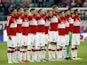 Poland players line up on June 1, 2021