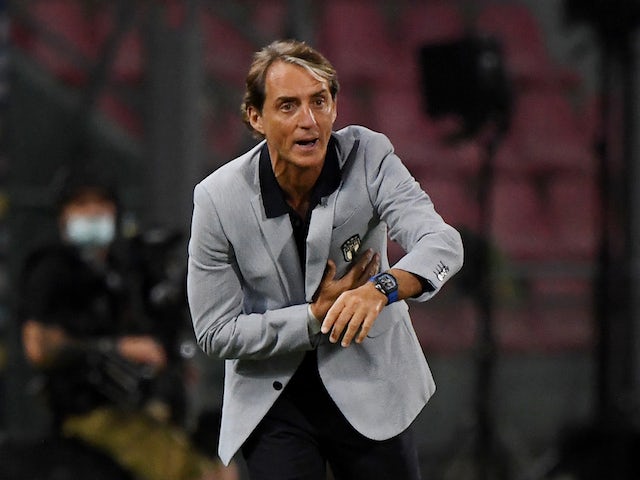 Italy head coach Roberto Mancini pictured on June 4, 2021