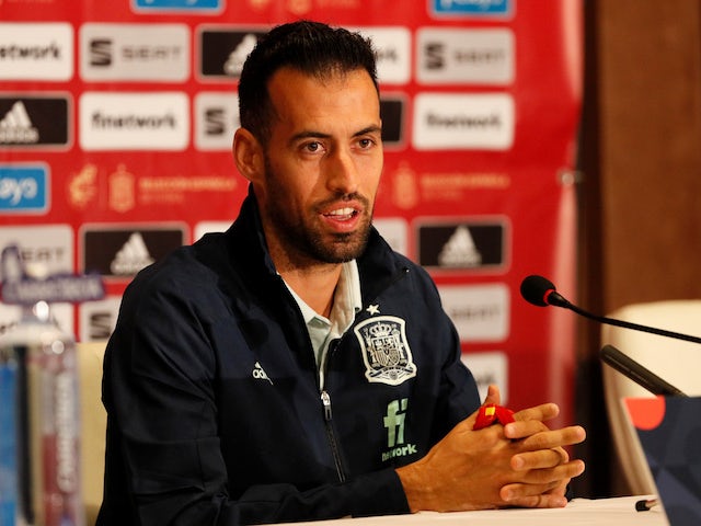 Spain's Sergio Busquets pictured in October 2020