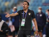 Bolivia manager Cesar Farias reacts on June 14, 2021