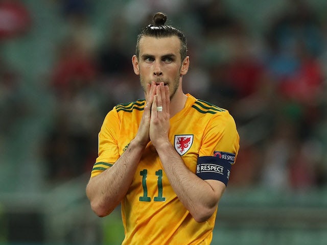 Wales attacker Gareth Bale pictured at Euro 2020 on June 16, 2021 