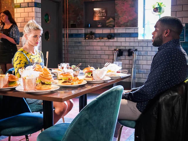 Isaac and Lola on EastEnders on June 21, 2021