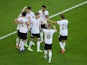 Germany's Kai Havertz celebrates scoring against Portugal at Euro 2020 on June 19, 2021