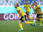 Sweden's Emil Forsberg celebrates scoring their first goal against Slovakia at Euro 2020 on June 18, 2021