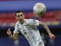 Argentina's Angel Di Maria in action on June 21, 2021