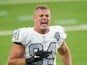 Carl Nassib in action for the Las Vegas Raiders on November 8, 2020