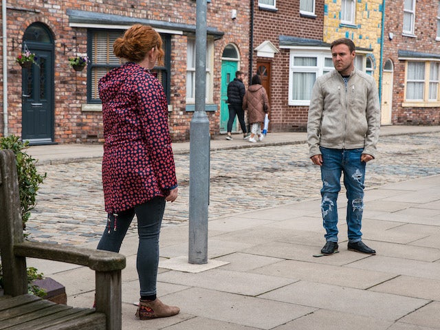 Fiz and Tyrone on the first episode of Coronation Street on July 5, 2021
