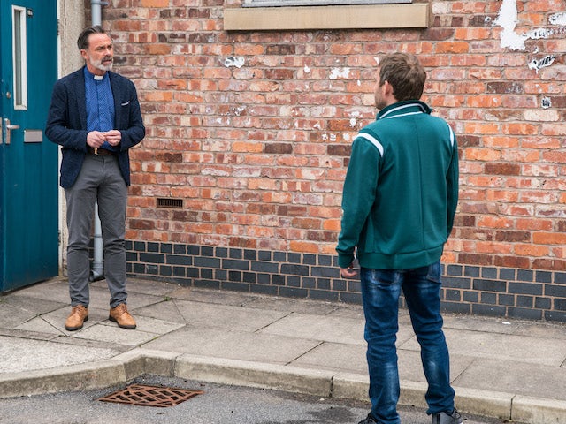 Billy and Todd on Coronation Street on July 9, 2021