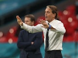 Italy manager Roberto Mancini reacts against Austria at Euro 2020 on June 26, 2021