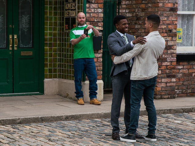 Coronation Street to air first post-pandemic kiss for Pride month