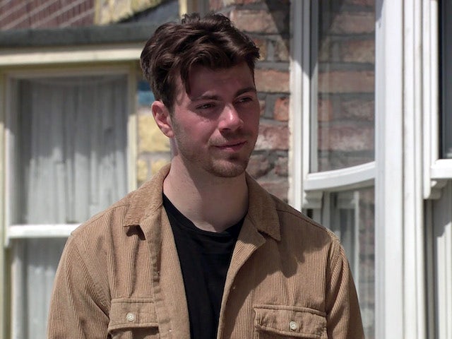 Curtis on the first episode of Coronation Street on July 12, 2021