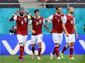 Austria's Christoph Baumgartner celebrates scoring their first goal against Ukraine at Euro 2020 on June 21, 2021
