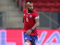 Chile's Arturo Vidal in action on June 25, 2021