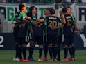  Austin FC huddles before the first game on June 20, 2021