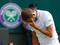 Dan Evans pictured at Wimbledon on July 2, 2021
