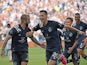 Sporting Kansas City forward Daniel Salloi celebrates after scoring a goal on June 26, 2021