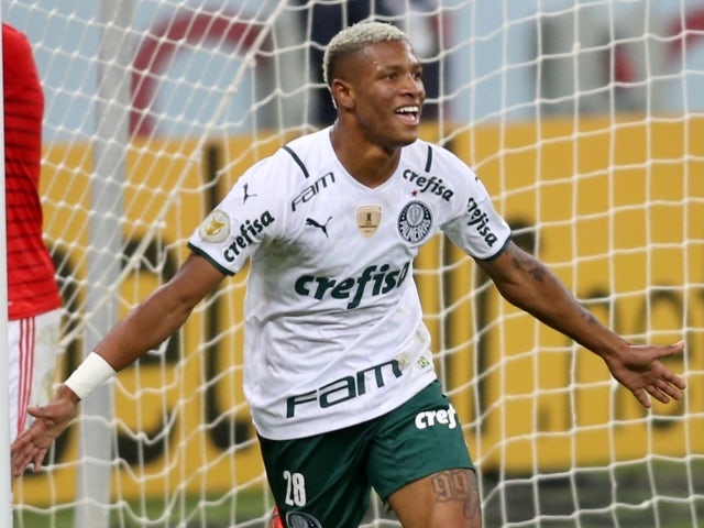 Palmeiras' Danilo celebrates scoring their second goal on June 30, 2021