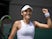 Emma Raducanu celebrates at Wimbledon on July 3, 2021
