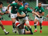Ireland's Ryan Baird in action against Japan on July 3, 2021