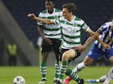 Sporting Lisbon's Joao Palhinha in action in February 2021