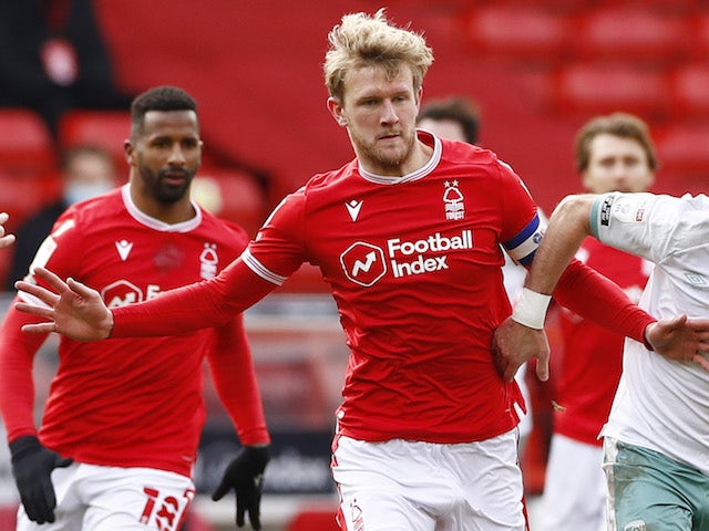 Nottingham Forest's Joe Worrall pictured in February 2021