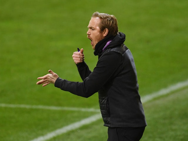 Jonas Eidevall, now in charge of Arsenal Women, pictured in 2019