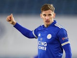 Leicester City attacker Marc Albrighton pictured in February 2021