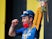 Mark Cavendish celebrates at the Tour de France on June 29, 2021