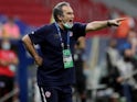 Chile manager Martin Lasarte reacts during the match on June 25, 2021