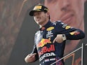 Max Verstappen celebrates winning the Austrian Grand Prix on July 4, 2021