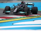Mercedes' Lewis Hamilton during practice for the Austrian Grand Prix on July 2, 2021