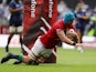 British and Irish Lions' Tadhg Beirne scores a try on June 26, 2021