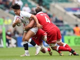 England's Marcus Smith in action with Canada's Reegan O'Gorman on July 10, 2021