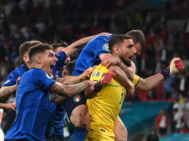 How did the Italian media react to the Azzurri's Euro 2020 win?