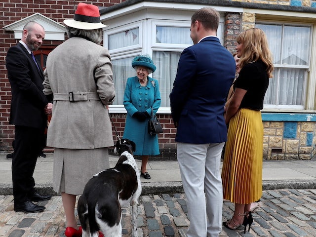 The Queen visits Coronation Street on July 8, 2021
