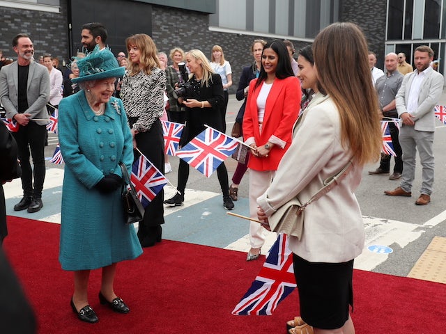 The Queen visits Coronation Street on July 8, 2021