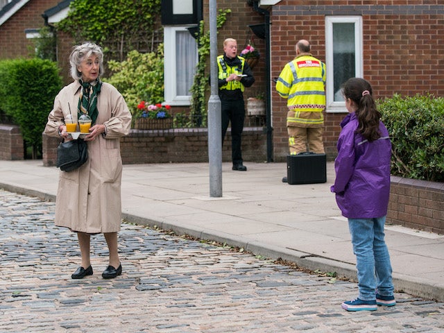 Evelyn on the second episode of Coronation Street on August 4, 2021