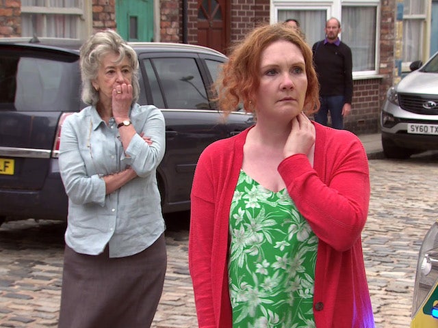 Evelyn and Fiz on the second episode of Coronation Street on August 2, 2021