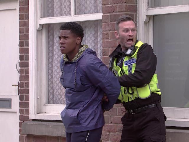 James and PC Brody on the first episode of Coronation Street on July 26, 2021